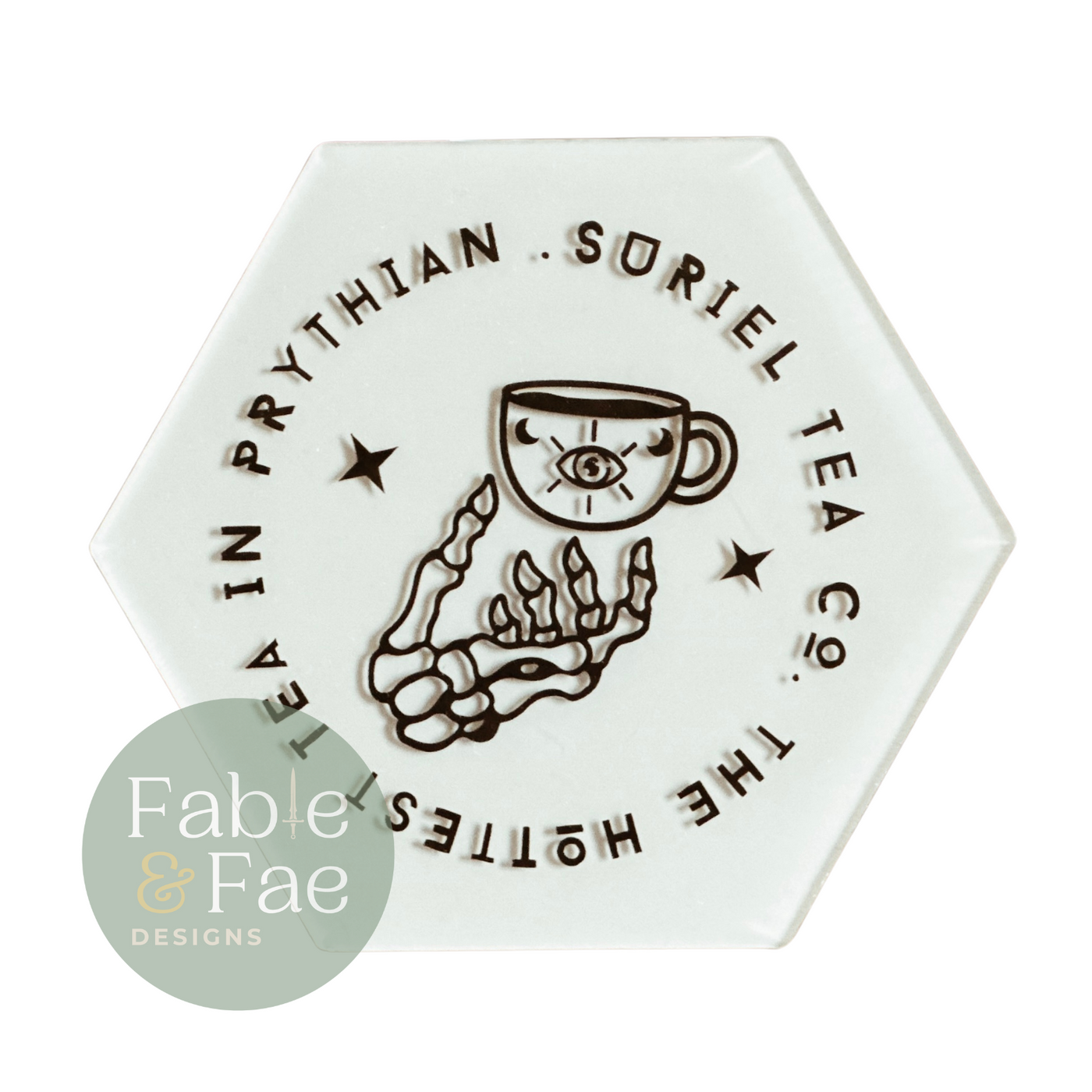 The Hottest Tea in Prythian Coaster - The Enchanted Archives