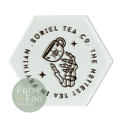 The Hottest Tea in Prythian Coaster - The Enchanted Archives